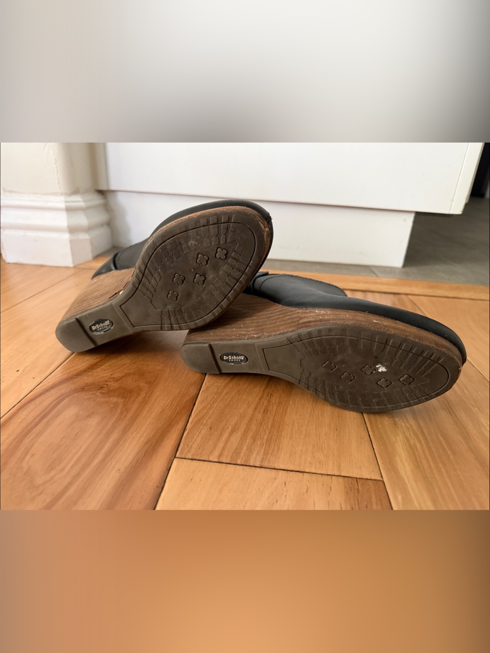 Dr. Scholl’s Classic Black Slip-On Heel wedges - Smooth Upper, Size 6.5 - Picture 6 of 10